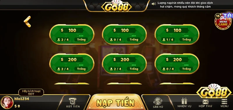 Giới thiệu game bài Phỏm Go88